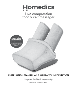 Manual de uso Homedics FMS-502H Masajeador