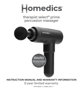 Manual de uso Homedics HHP-680 Masajeador