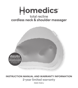 Mode d’emploi Homedics NMS-705HJ Appareil de massage