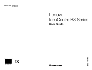 Manual Lenovo IdeaCentre B320 Desktop Computer