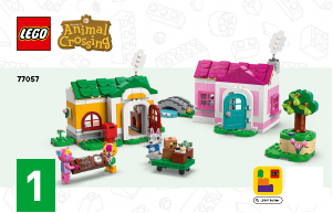 Rokasgrāmata Lego set 77057 Animal Crossing Radošās mājas: Prieka sezonas