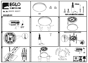 Manual Eglo 902077 Candeeiro