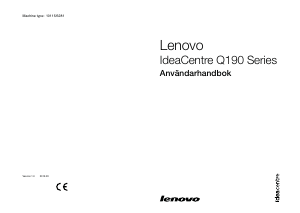 Bruksanvisning Lenovo IdeaCentre Q190 Stationär dator