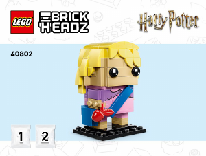 Vadovas Lego set 40802 Brickheadz Lunos Geranorės ir testralio figūrėlės