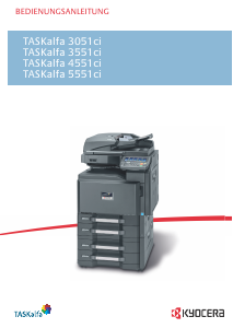 Bedienungsanleitung Kyocera TASKalfa 3551ci Multifunktionsdrucker