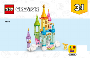 Manual Lego set 31175 Creator Unicorn castle