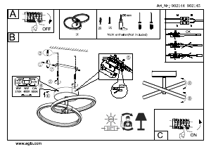Manuale Eglo 902144 Lampada