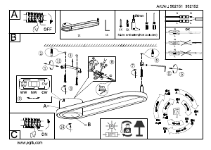 Manual de uso Eglo 902152 Lámpara