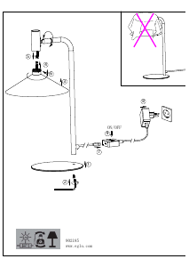 Brugsanvisning Eglo 902185 Lampe