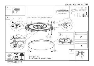 Manuale Eglo 902198 Lampada