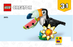 Käyttöohje Lego set 31173 Creator Villieläimet: trooppinen tukaani