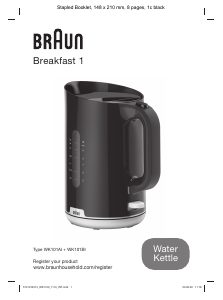Manuál Braun WK 1100 Breakfast 1 Konvice