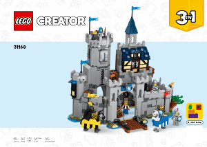 Vadovas Lego set 31168 Creator Viduramžių raitųjų riterių pilis