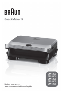 Käyttöohje Braun SM 5001 SnackMaker 5 Kontaktigrilli