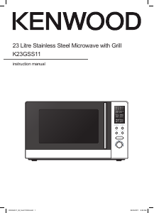 Manual Kenwood K23GSS11 Microwave