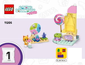 Használati útmutató Lego set 11205 Gabbys Dollhouse Cukorkahegy és cicakert