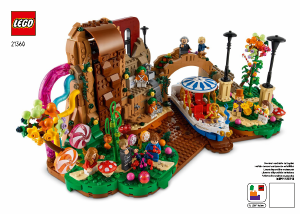 Vadovas Lego set 21360 Ideas Vilis Vonka ir šokolado fabrikas