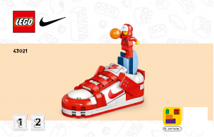 Bedienungsanleitung Lego set 43021 Nike Nike Dunk Trickshot
