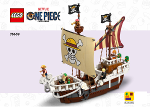 Használati útmutató Lego set 75639 One Piece Going Merry kalózhajó