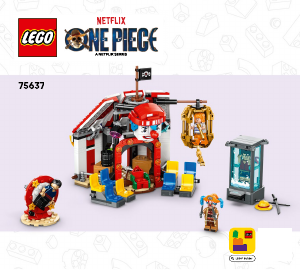 Brugsanvisning Lego set 75637 One Piece Klovnen Buggys cirkustelt