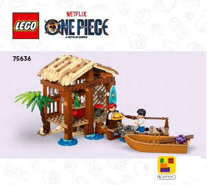 Brugsanvisning Lego set 75636 One Piece Hytte i Windmill-landsbyen
