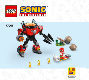 Manual Lego set 77005 Sonic the Hedgehog Knuckles contra Robô Egg Crusher do Dr. Eggman