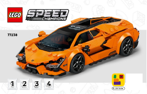 Rokasgrāmata Lego set 77238 Speed Champions Lamborghini Revuelto un Huracán STO