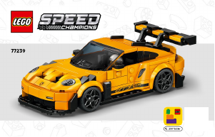 사용 설명서 레고 set 77239 스피드 챔피언 Porsche 911 GT3 RS 슈퍼카