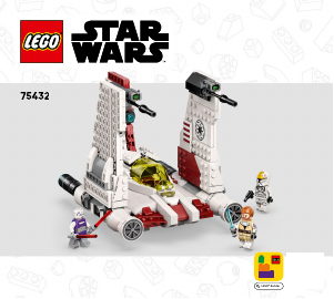 Manuál Lego set 75432 Star Wars Stíhačka V-19 Torrent Starfighter