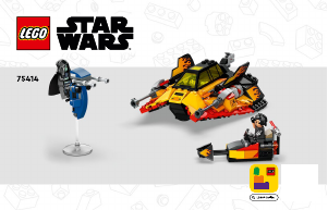 Manuál Lego set 75414 Star Wars Sněžný spídr Force Burner