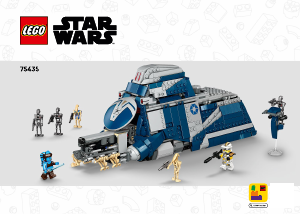Manuál Lego set 75435 Star Wars MTT Separatistů z bitvy o Felucii