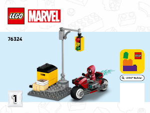Manuale Lego set 76324 Super Heroes Spider-Man contro Oscorp