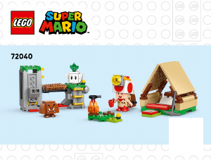 Rokasgrāmata Lego set 72040 Super Mario Captain Toad nometne