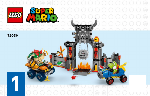 Bruksanvisning Lego set 72039 Super Mario Mario Kart – Bowsers slott
