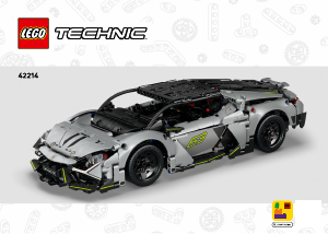 Brugsanvisning Lego set 42214 Technic Lamborghini Revuelto-supersportsvogn