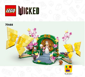 Rokasgrāmata Lego set 75688 Wicked Glinda - kāzu diena