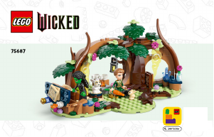 Rokasgrāmata Lego set 75687 Wicked Elphaba atpūtas vieta