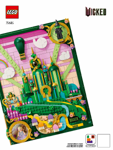 Rokasgrāmata Lego set 75685 Wicked Emerald City: sienas māksla