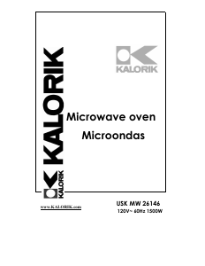 Manual Kalorik USK MW 26146 Microwave