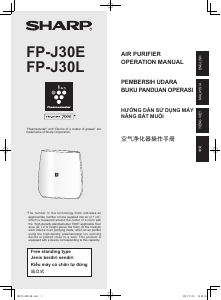 Hướng dẫn sử dụng Sharp FP-J30E-B Máy lọc khí