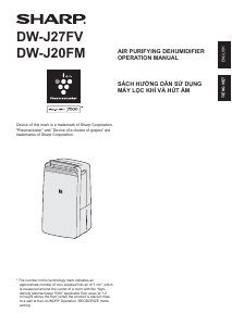 Handleiding Sharp DW-J20FV-W Luchtontvochtiger