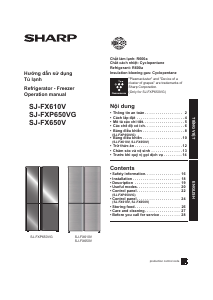 Bruksanvisning Sharp SJ-FX610V-MK Kyl-frys
