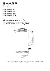 Handleiding Sharp EKJ-17EVPS-WH Waterkoker