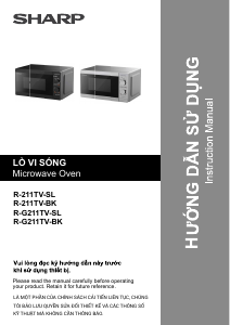 Hướng dẫn sử dụng Sharp R-211TV-BK Lò vi sóng