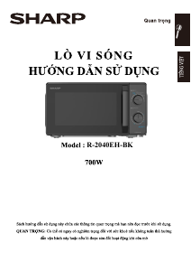Hướng dẫn sử dụng Sharp R-2040EH-BK Lò vi sóng