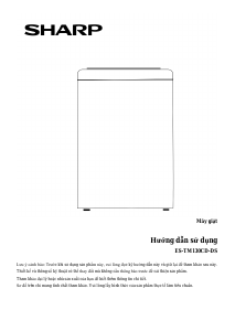Hướng dẫn sử dụng Sharp ES-TM130CD-DS Máy giặt