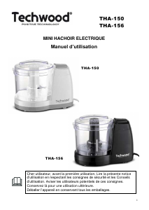 Mode d’emploi Techwood THA-156 Hachoir