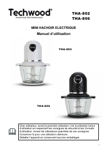 Mode d’emploi Techwood THA-802 Hachoir
