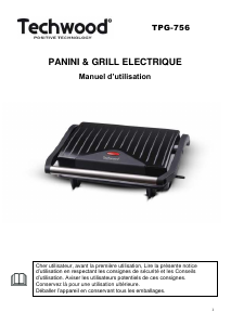 Mode d’emploi Techwood TPG-756 Grill