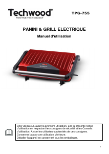 Mode d’emploi Techwood TPG-755 Grill